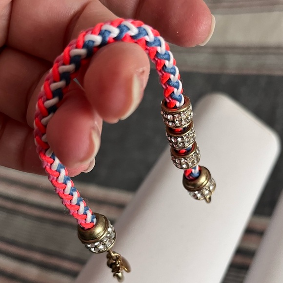 J CREW | rope bracelet | Sliding Crystal Charms - Picture 13 of 16